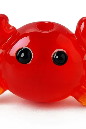 Must-Have Breloque crabe rouge en verre coloré