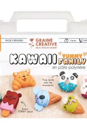 Mallette Kawaii Yummy family pâte FIMO Vente Directe