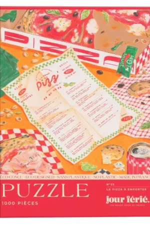 Pizza à emporter Puzzle 1000 pcs - Jour Férié Meilleur Prix