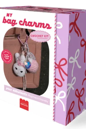 Paiement Sécurisé Kit crochet pour débutant - bag charms - Glam pink