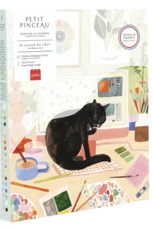 Coffret peinture au numéro - Petit Pinceau - La pause du chat Offre Exclusive