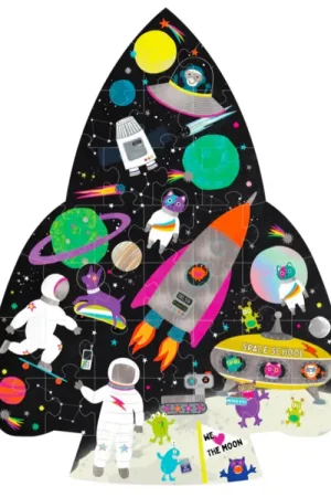 Meilleure Vente Puzzle Fusée Rocket Shape 80 Pièces - Floss & Rock