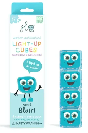 Glo pals - 4 cubes lumineux dans l'eau - bleu Prix Cassé