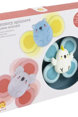 Haute Qualité Sensory Spinners - Jouets sensoriels bébé - Aussie Animals
