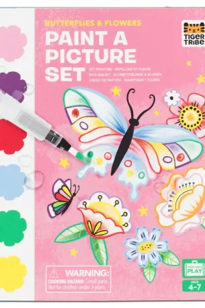 Paint A Picture Set - Kit d'aquarelle enfant - Butterflies & Flower Promotion Saisonnière