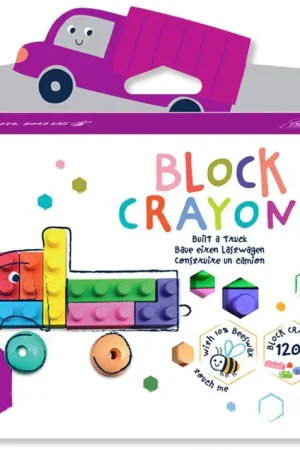 Crayons gras pour enfants - briques de jeu type lego - Camion Achat Immédiat