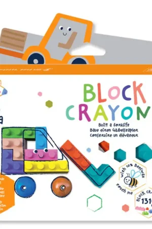 Produit De Marque Crayons gras pour enfants - briques de jeu type lego - Construire un élévateur