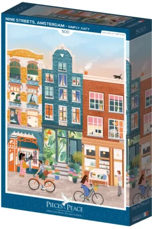 Remise Puzzle Neuf Rues, Amsterdam 500 pièces - Pieces & Peace