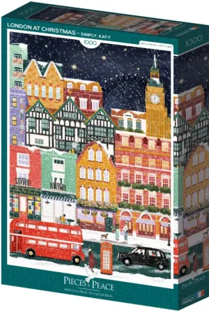 Puzzle Londres À Noël 1000 pièces - Pieces & Peace Offre Limitée