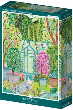 Bon Plan Puzzle Jardin Secret 1000 pièces - Pieces & Peace