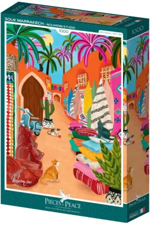 Remise Puzzle Souk De Marrakech 1000 pièces - Pieces & Peace