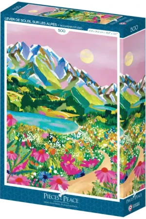 Puzzle Lever de Soleil Alpes 500 pièces – Pieces & Peace Acheter En Ligne