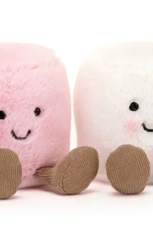 Peluche Amuseables Guimauves roses et blanches - Pink and White Marshmallows - Jellycat Nouvel Arrivage