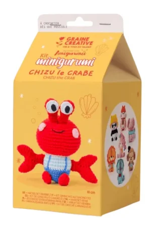 Prix Réduit Kit Minigurumi Chizu le Crabe - Graine Créative