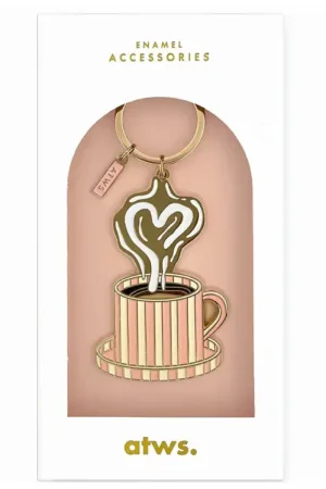Porte-clés en émail - Coffee Reading - ATWS Must-Have