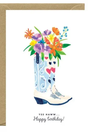 Haute Qualité Carte d'anniversaire aquarelle - Santiag Birthday - ATWS
