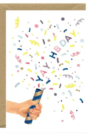 Carte d'anniversaire aquarelle - Yay - ATWS Offre Exclusive