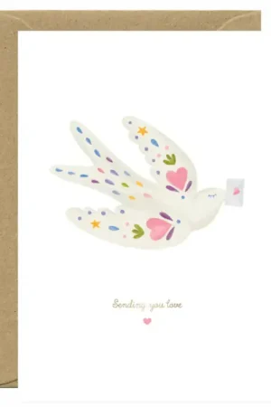 Carte aquarelle & dorure - Sending Love Bird - ATWS Achetez Aujourd'hui