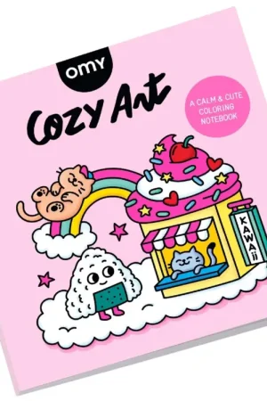 Pas Cher Cahier de coloriage Cozy Art - Kawaii - Omy