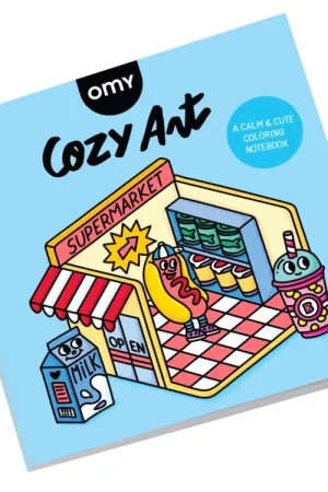 Cahier de coloriage Cozy Art - Supermarket - Omy Soldes