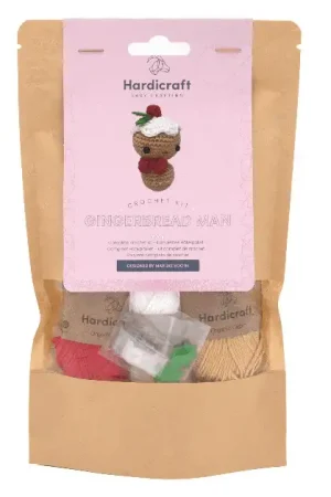 Kit crochet DIY - Mini Bonhomme en pain d'épice - Hardicraft Soldes