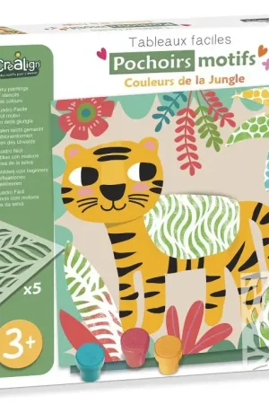 Pochoirs motifs Couleurs de la Jungle - Créa Lign' Bon Plan