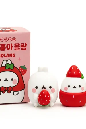 Seulement Aujourd'hui Boîte à figurines aléatoires Molang adore les fraises