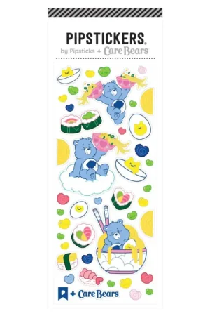 Authentique Stickers Bisounours Ramen & Maki (Care Bears Ramen & Rollin') - Pipsticks