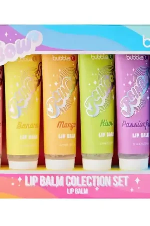 Ensemble baumes à lèvres 6 saveurs arc-en-ciel - Bubble T Offre Spéciale