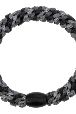 Prix Choc Élastique cheveux Mix Gris Charbon Pailleté - Kknekki