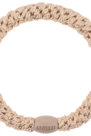 Élastique cheveux Beige Pailleté - Kknekki Affaire À Saisir