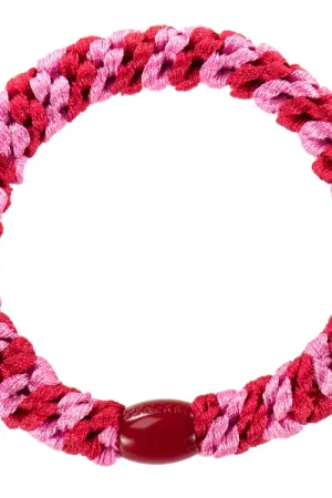 Élastique cheveux Rouge Bubblegum Rayé - Kknekki Achetez Aujourd'hui