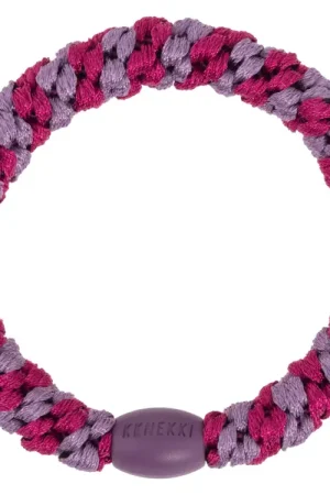 Élastique cheveux Mauve Mûre Rayé - Kknekki Must-Have
