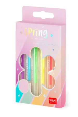 Set de 6 Mini stylo gel pastel - Spring Is In The Air - Legami Certifié