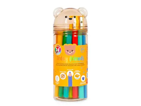 Set de crayons de couleurs Teddy Bear - Legami Retour Gratuit