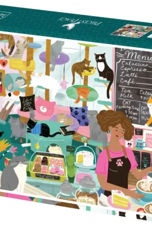Puzzle Café à Chats 1000 pièces – Pieces & Peace Expédié Aujourd'hui