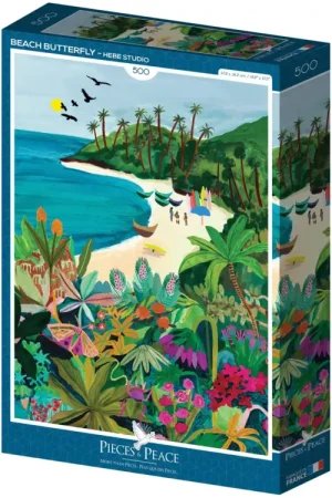 Puzzle Beach Butterfly 500 pièces – Pieces & Peace Usine Directe