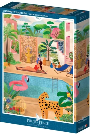 Puzzle Paradis d’Été 500 pièces – Pieces & Peace Haute Qualité