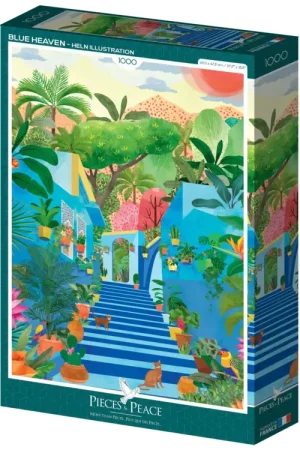 Puzzle Paradis Bleu 1000 pièces – Pieces & Peace Solde
