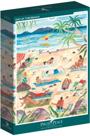 Puzzle Journée à la Plage 1000 pièces – Pieces & Peace Top Vente
