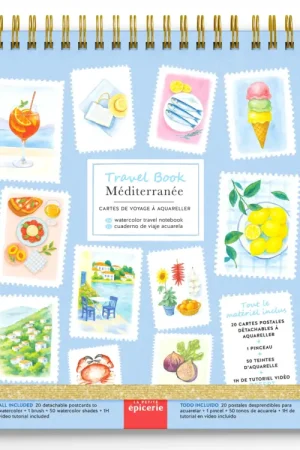 Travel Book - Carnet aquarelle - thème Méditerrannée Meilleure Vente