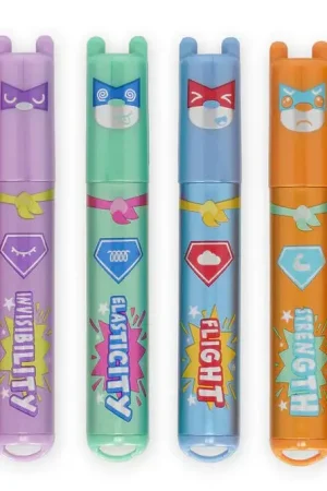 Soldes Set de 6 Mini Surligneurs - Teddy’s Superpower - Legami
