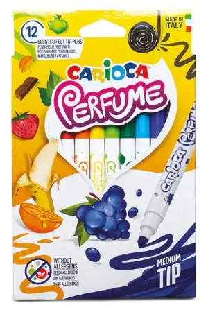 Pochette de 12 Feutres parfumés - Carioca Jusqu'à Épuisement Des Stocks