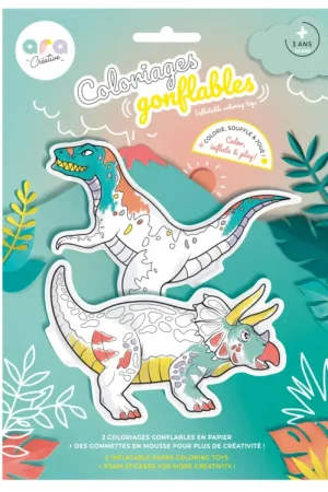 Offre Spéciale Coloriages gonflables - Dinosaures - Ara Créative