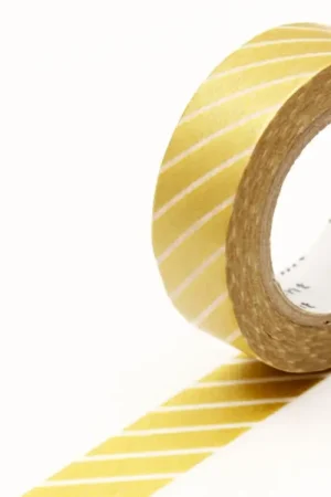 Masking tape washi motif - Rayures fines dorées Bon Plan