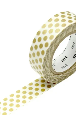Commande En Gros Masking tape washi motif - Pois dorés