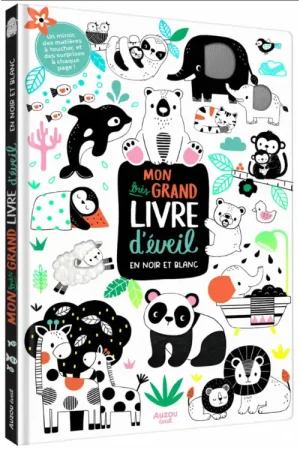 Top Vente Mon très grand livre d'éveil en noir et blanc - Auzou