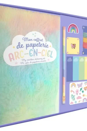 Mon coffret de papeterie créative arc-en-ciel - Auzou Nouvel Arrivage