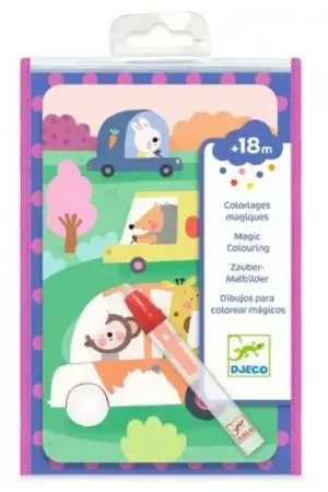 Dernier Modèle Coloriages magiques En route - Djeco