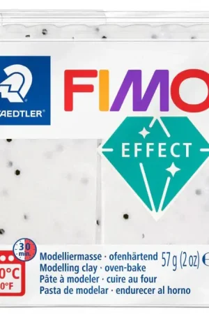 Prix Cassé Pâte Fimo Effect pierre granite blanche 57g